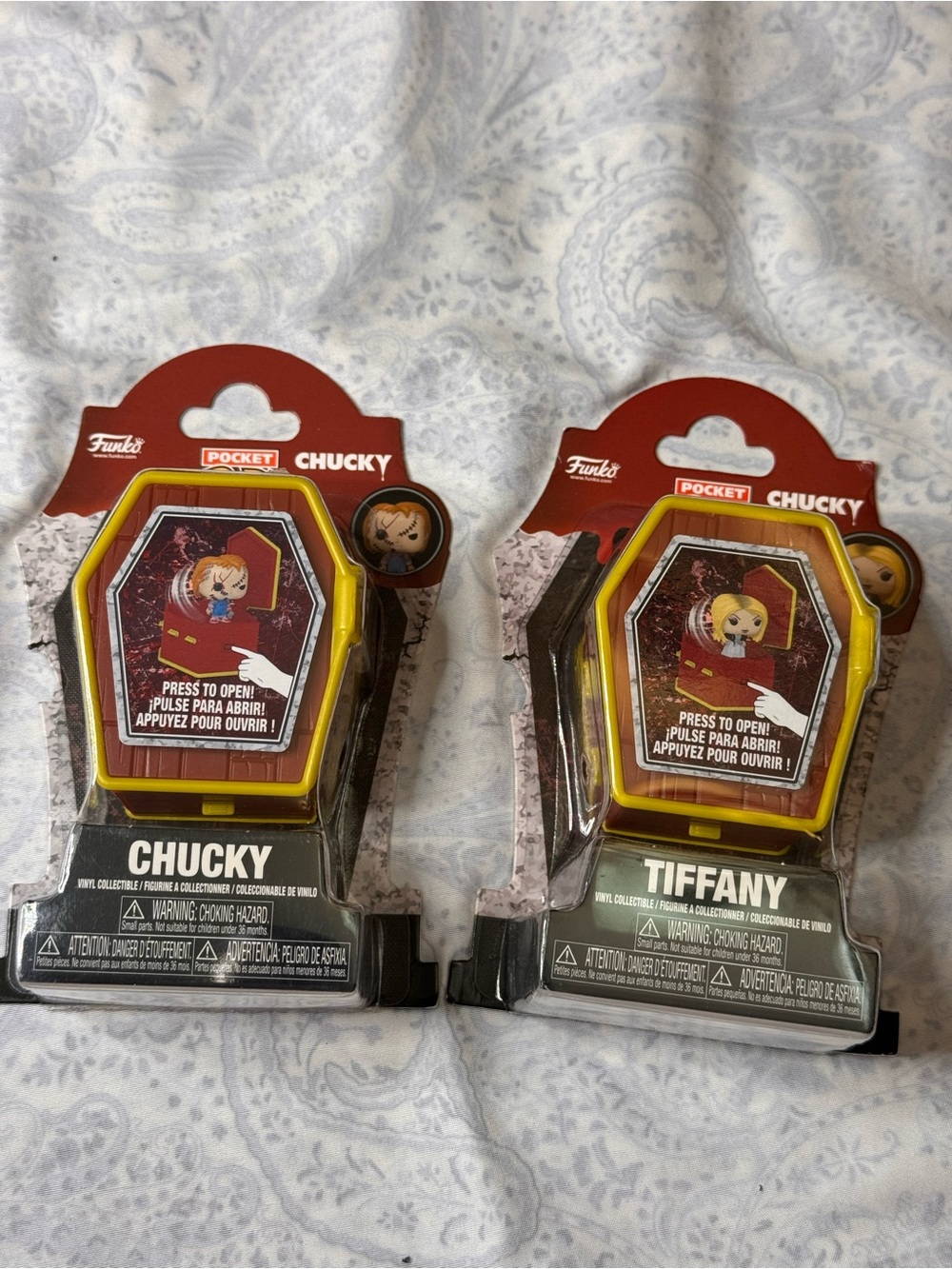 Funko Pocket Pop! Chucky & Tiffany Yellow Coffin Case Duo